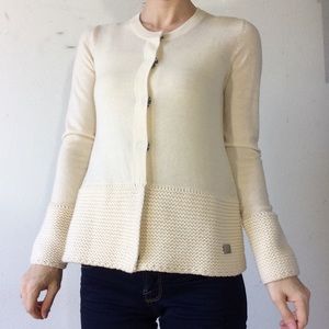 Burberry London Flawed Cream Cashmere Wool Sweater